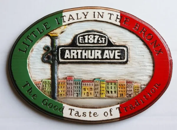 Arthur Ave Decorative Wood Wall Plaque 13.5x9.75 Inch arthur ave decorative wood wal 0 1750491334 - CERINCOFFEE