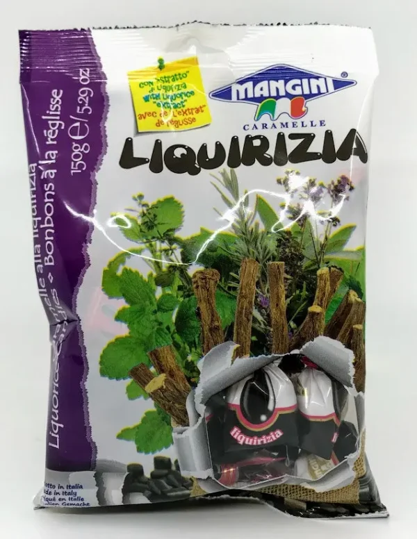 Authentic Italian Licorice Candy - Mangini Liquirizia 150g authentic italian licorice can 0 1750490489 - CERINCOFFEE