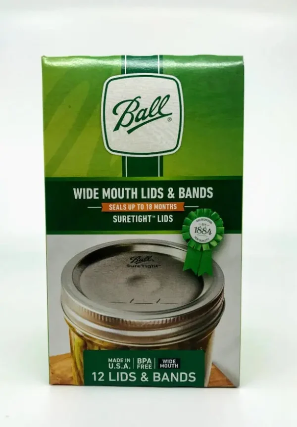 Ball Mason Jar Lids & Bands - Wide Mouth 12-Pack Set ball mason jar lids bands wide 0 1750489344 - CERINCOFFEE