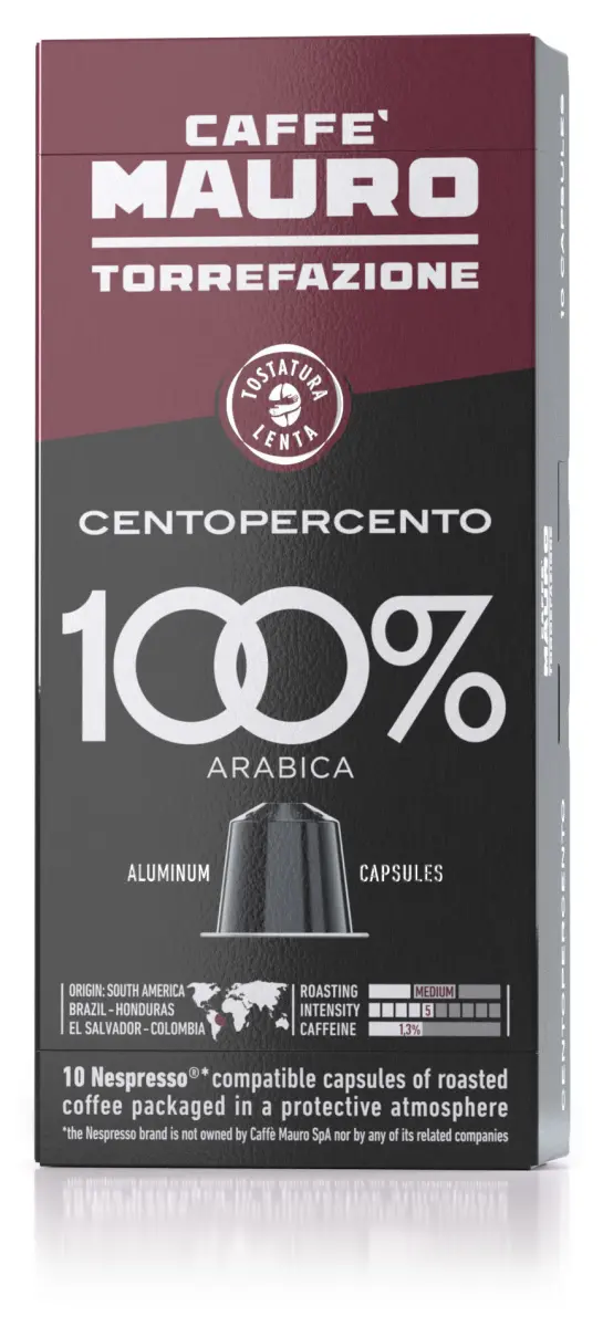 Caffe Mauro Centopercento 10 Aluminum Nespresso Pods caffe mauro centopercento 10 a 0 1750488068 - CERINCOFFEE