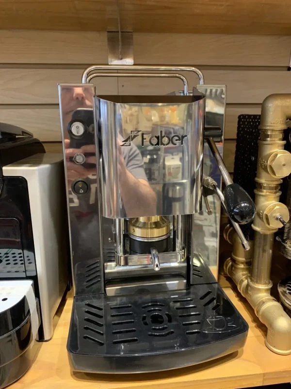 Faber Stainless Steel Espresso Maker | E.S.E. Pod & Built-in Frother faber stainless steel espresso 0 1750491067 - CERINCOFFEE
