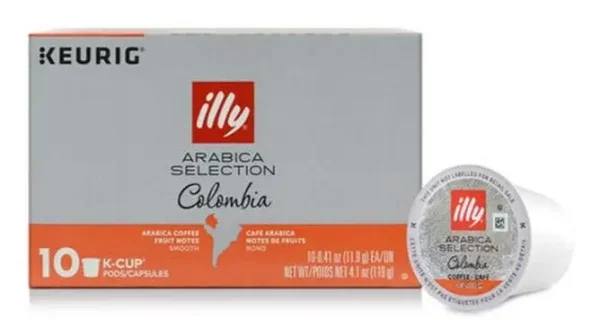Illy Premium Colombian Arabica Coffee Pods for Keurig 10ct illy premium colombian arabica 0 1750489498 - CERINCOFFEE