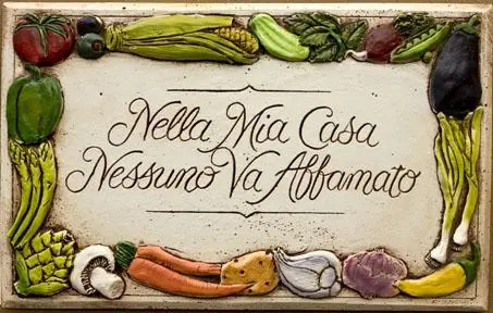 In My House No One Goes Hungry Italian Wall Plaque Decor in my house no one goes hungry 0 1750488388 - CERINCOFFEE