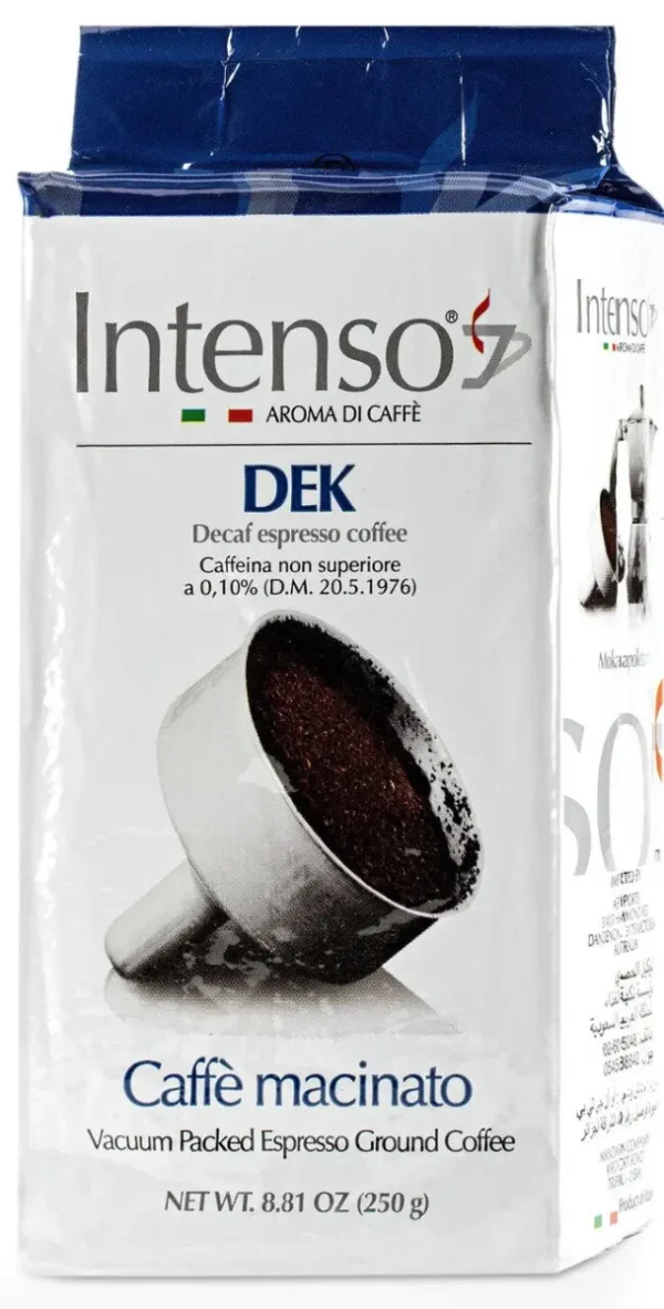 Intenso 100% Decaffeinated Ground Coffee, 8.8oz Brick intenso 100 decaffeinated grou 0 1750491340 - CERINCOFFEE