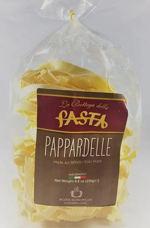 La Bottega Della Pasta Pappardelle Egg Ribbon Noodles la bottega della pasta pappard 0 1750489415 - CERINCOFFEE