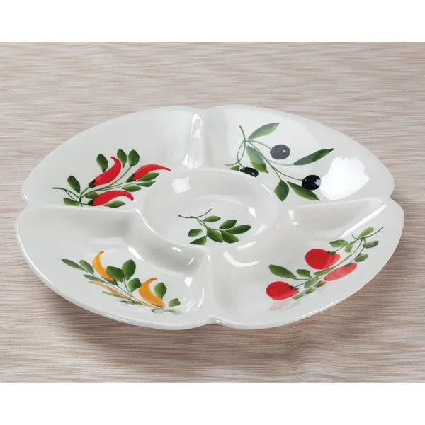 Large Antipasto Platter - 15 Inch Garden Flavors Design V406 large antipasto platter 15 inc 0 1750489064 - CERINCOFFEE