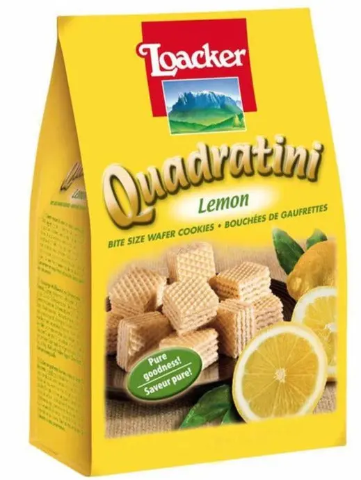Loacker Italian Lemon Wafer Cookies - Bite-Size 250g Pack loacker italian lemon wafer co 0 1750489752 - CERINCOFFEE