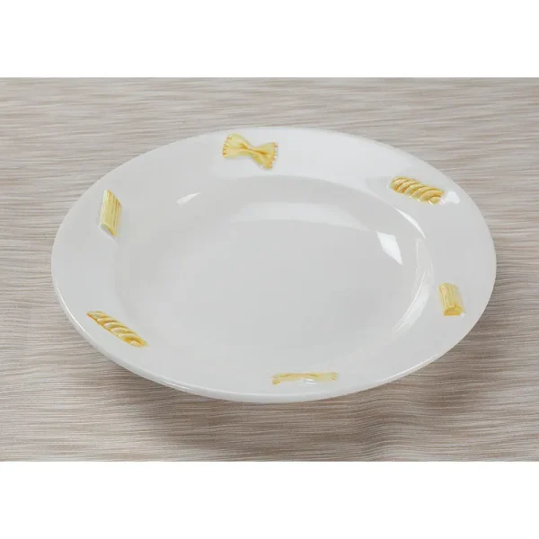 Piatto Unico Large 12-Inch Embossed Pasta Pattern Dinner Bowl piatto unico large 12 inch emb 0 1750489020 - CERINCOFFEE
