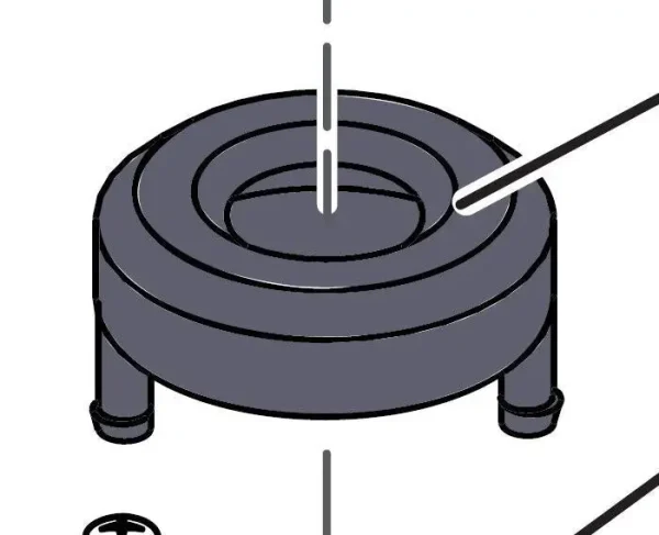 Saeco Replacement Part #07-01-03-115 - Water Tank Valve Inlet Cover saeco replacement part 07 01 0 0 1750492846 - CERINCOFFEE