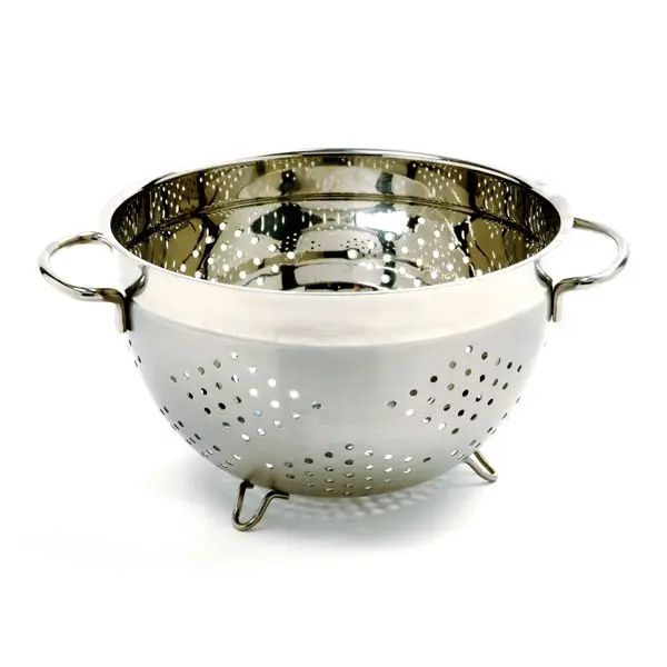 Stainless Steel Deep Colander 9.5 Qt - Heavy Duty & Spill-Proof stainless steel deep colander 0 1750488510 - CERINCOFFEE