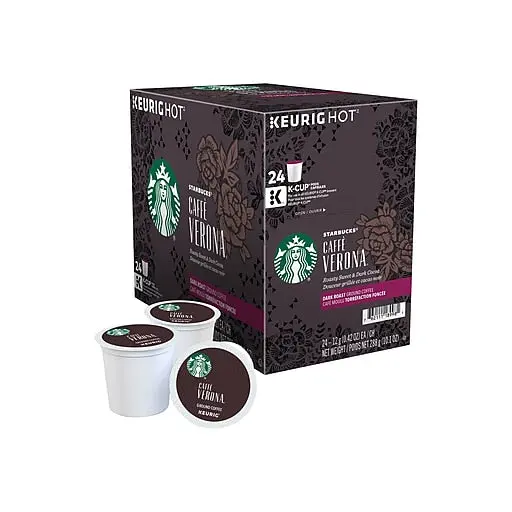 Starbucks Dark Roast Verona K-Cups 24-Pack | Rich Coffee starbucks dark roast verona k 0 1750488163 - CERINCOFFEE